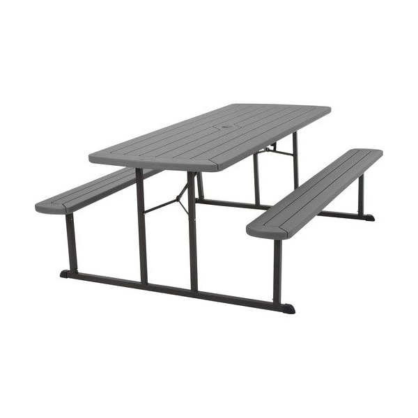 Cosco Home And Office Products Table, w/Benches, Foldable, 800 CSC87902DGR1E - main